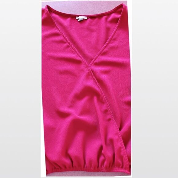 Y2K Charlotte Russe Small Red Chiffon Crop Trend Top - Picture 7 of 16